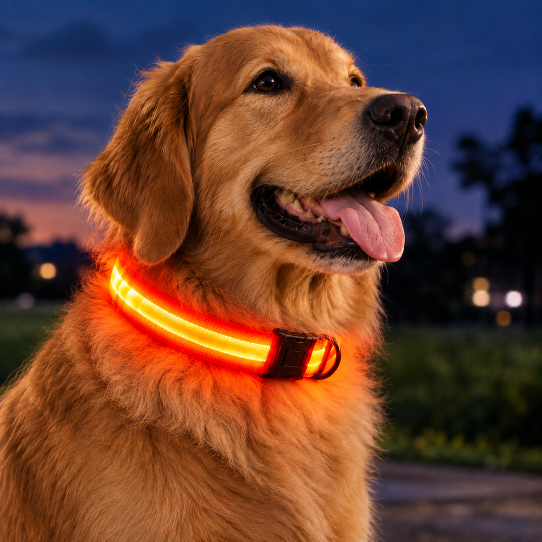 Bright LED Safety Collar for Dogs and Cats