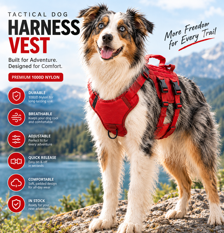 Tactical Dog Harness Vest with Handle