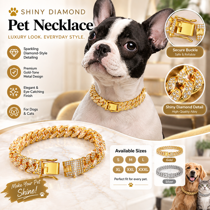 Shiny Diamond Pet Collar