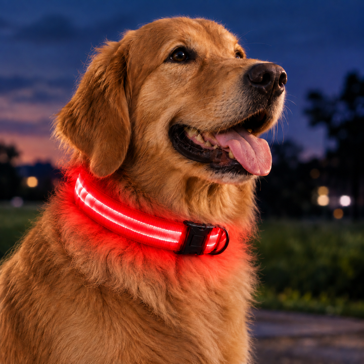 Bright LED Safety Collar for Dogs and Cats