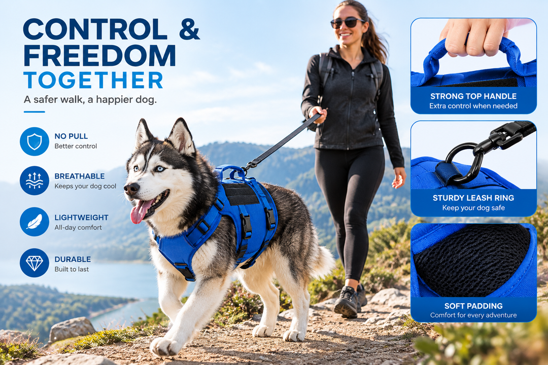 Tactical Dog Harness Vest with Handle