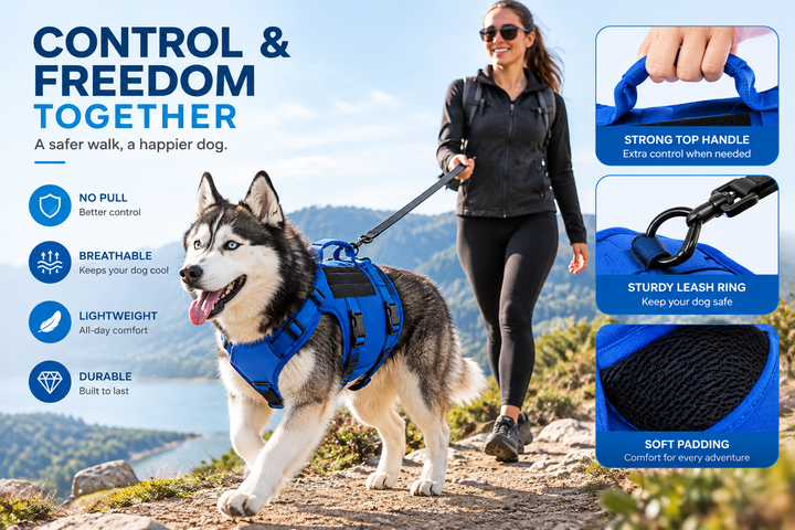Tactical Dog Harness Vest with Handle