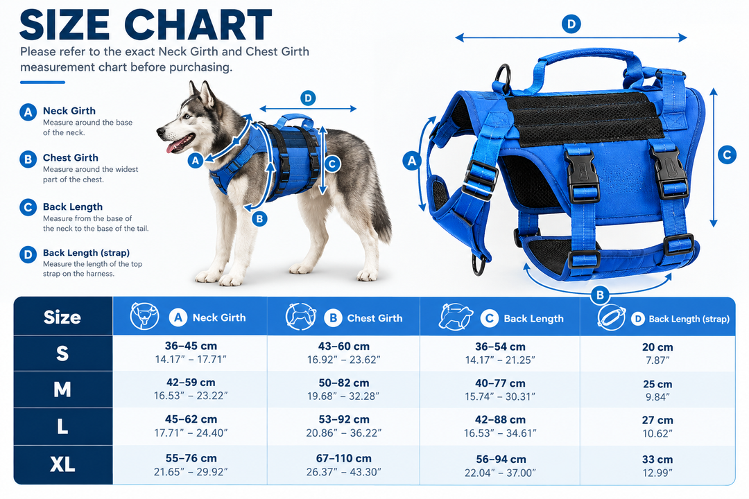 Tactical Dog Harness Vest with Handle