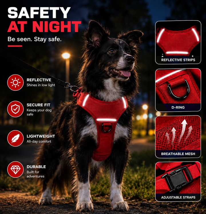 Tactical Dog Harness Vest with Handle