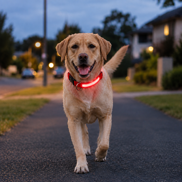 Bright LED Safety Collar for Dogs and Cats